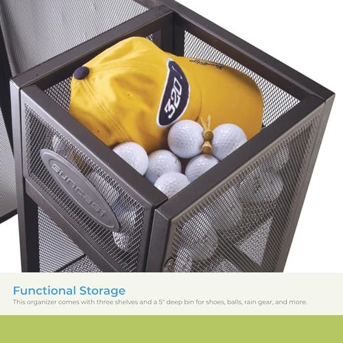 Suncast Golf Bag Garage Organizer Rack Golf Equipment Organizer