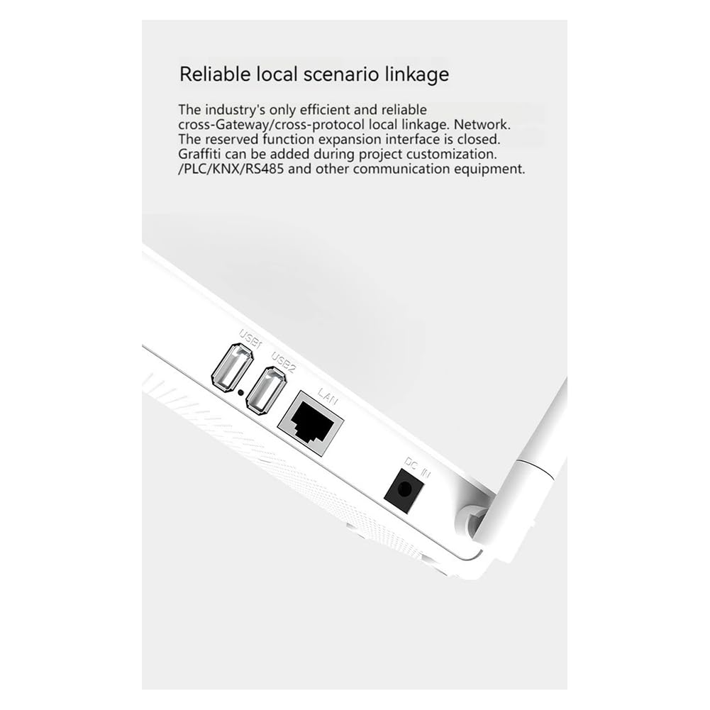 HUB de Puerta de Enlace Multimodo Bluetooth Tuya Smart Zigbee 3.0 con SeñAl Fuerte, Puerta de Enlace de Hogar Inteligente para Enchufe Alexa EU
