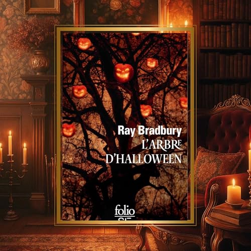 Page de couverture de Ma dernière lecture au coin du feu - L’ARBRE D’HALLOWEEN de Ray Bradbury (1972) : Lecture du pumpkin autumn challenge 1/12