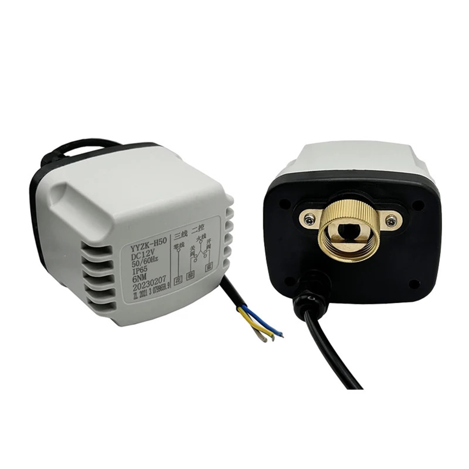 AC220V DC24V DC12V IP65 Electric Ball Valve Actuator 3-Wire 2 Control Valves Motor 1/2 3/4 1 Inch 1Pcs(220VAC,CR02)