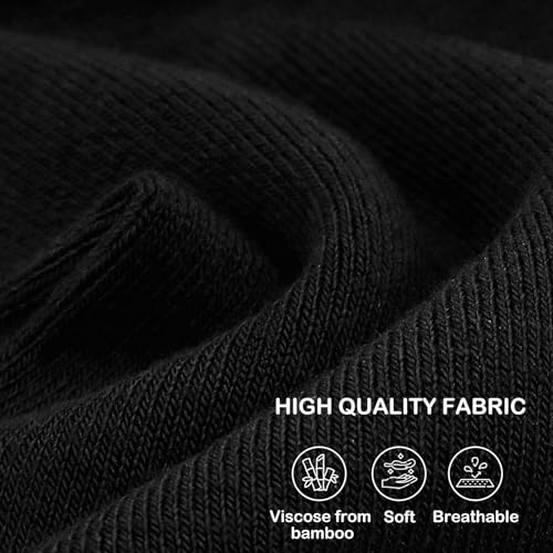 SERISIMPLE Women Thin Viscose Bamboo Socks Crew Lightweight Above Ankle Casual Dress Sock For Ladies Bootie Trouser 5 Pairs3
