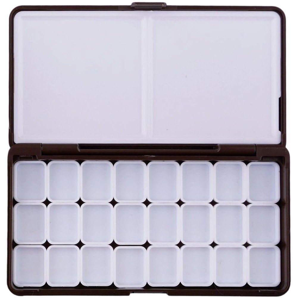 Sslvya Watercolor Tin Palette Paint Case, Empty Watercolor Paint Travel Tin Palette Case for Diy Watercolor Oils or Acrylics Painting