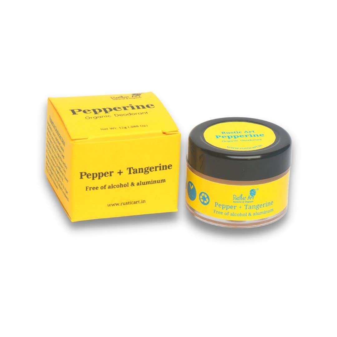 Rustic Art Organic Pepperine Deodorant Balm with Vitamin E | Vegan, Unisex | Free of Alcohol & Aluminum | Lasts Up To 12 hours | For Women & Men | 12 g-image-27