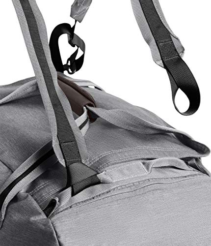 The North Face Berkeley Duffel—M, Mid Grey Light Heather/TNF Black Heather, OS