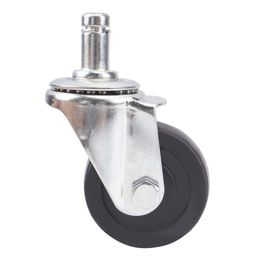 Kółka do krzesła biurowego/łóżeczka 50 mm 2-calowe wsporniki M11 Cicha guma Uniwersalne obrotowe 240 kg Wytrzymałe do wózków meblowych Łóżeczko dziecięce 5 szt.