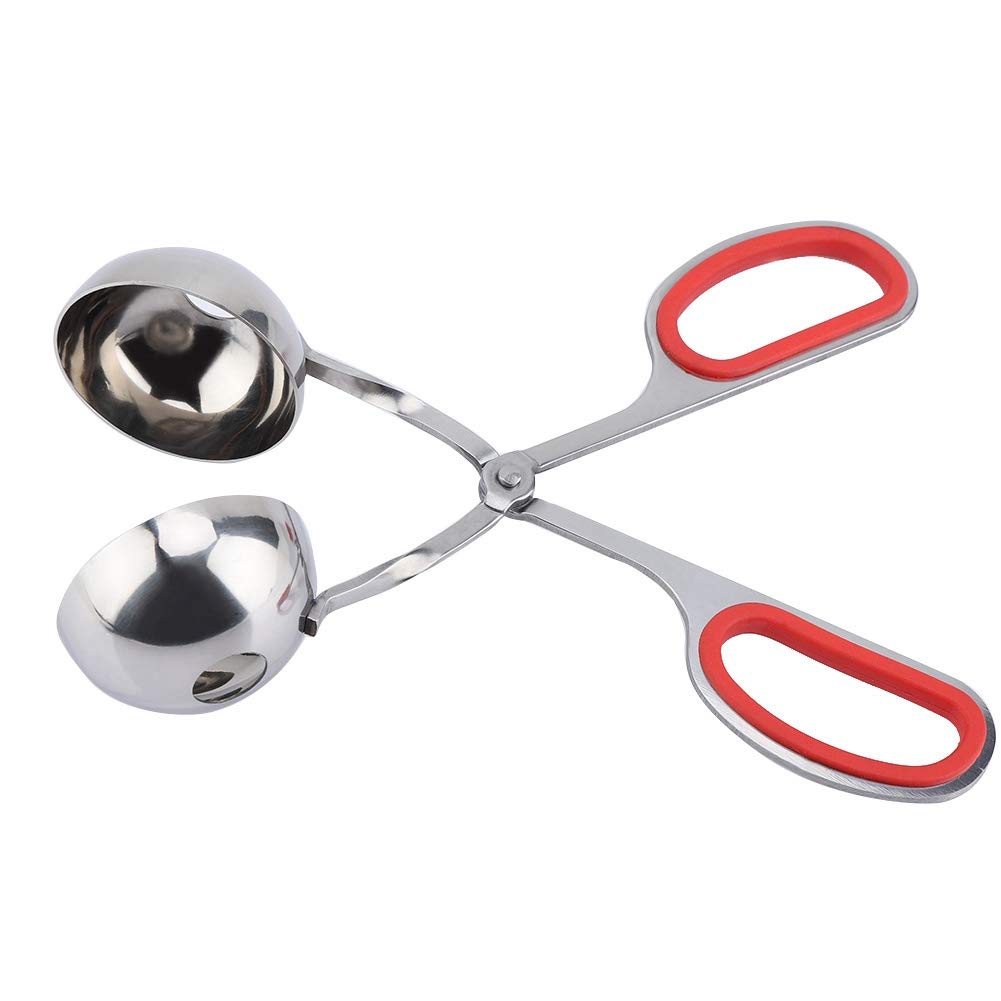 TOPINCN Meat Baller, None-Stick Meat Ballers Stainless Steel Ice Tongs, Rice Ball Meatball Maker, Cookie Scoop - Image 4