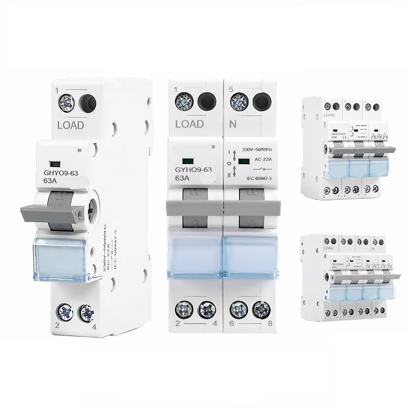 Interrupteur de transfert rail din disjoncteur isolement GYHO9 125A