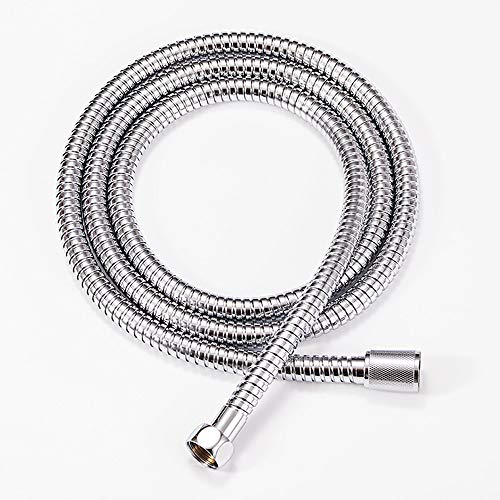 INEX Europa FLX88088 - Double corrugated AISI 304 stainless steel flexible hose of 1.75m for shower head. Universal connections. Easy to install.