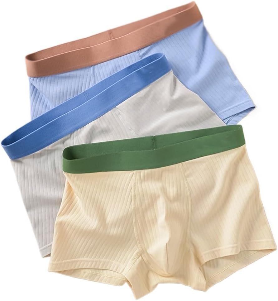 Needle Drawn Cotton Men's Flat Angle Underwear Square