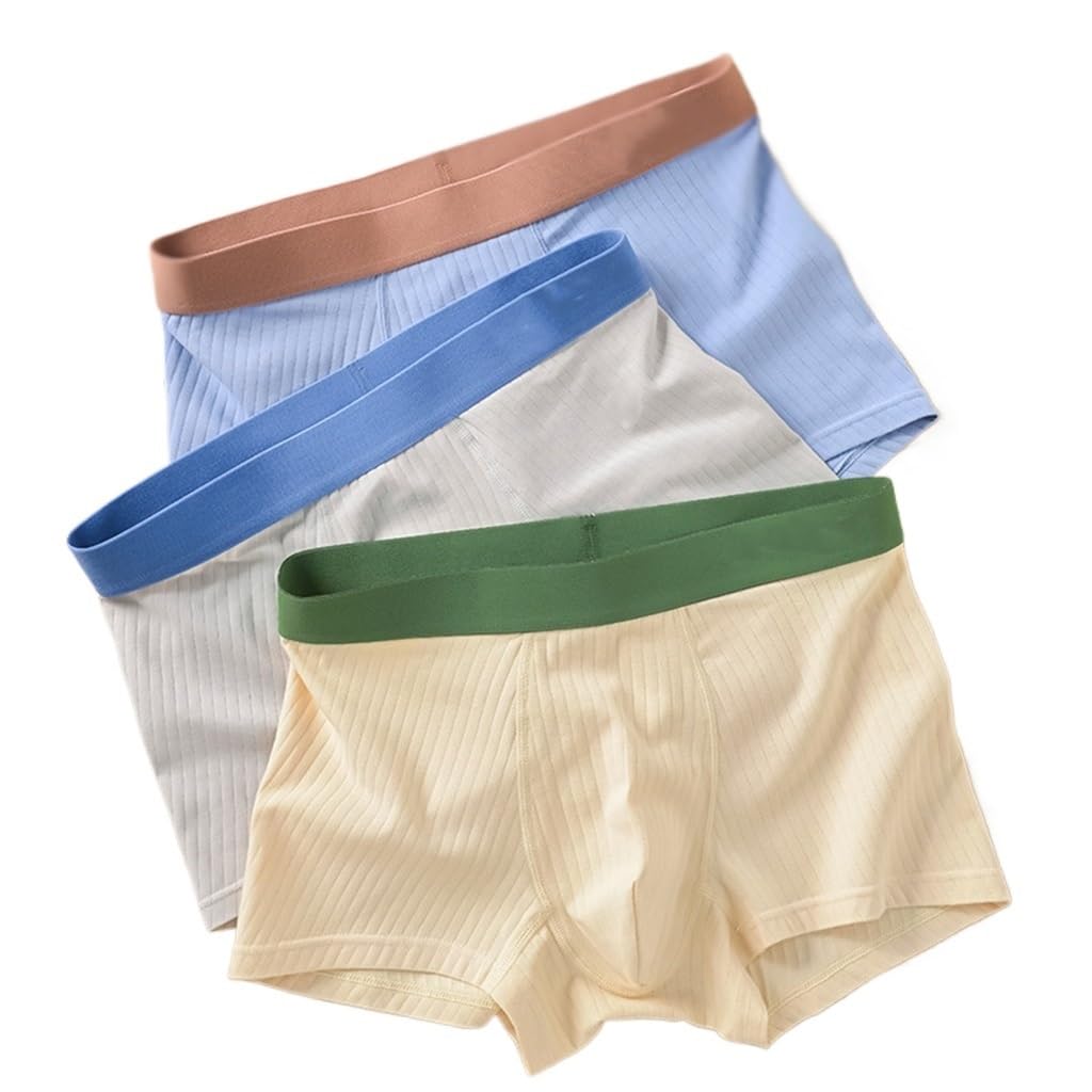Sous-vêtements à angle plat en coton étiré pour homme 3XL