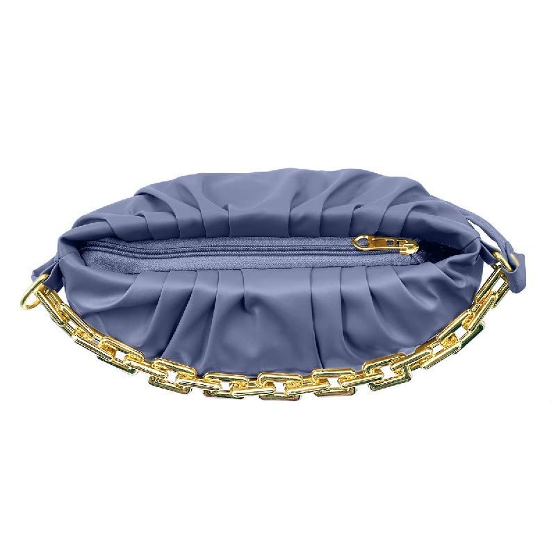 Image of Women's Cloud Shape Sling Bag Trendy Fashion Shoulder Bag Chain Handle Crossbody Bag for Girls