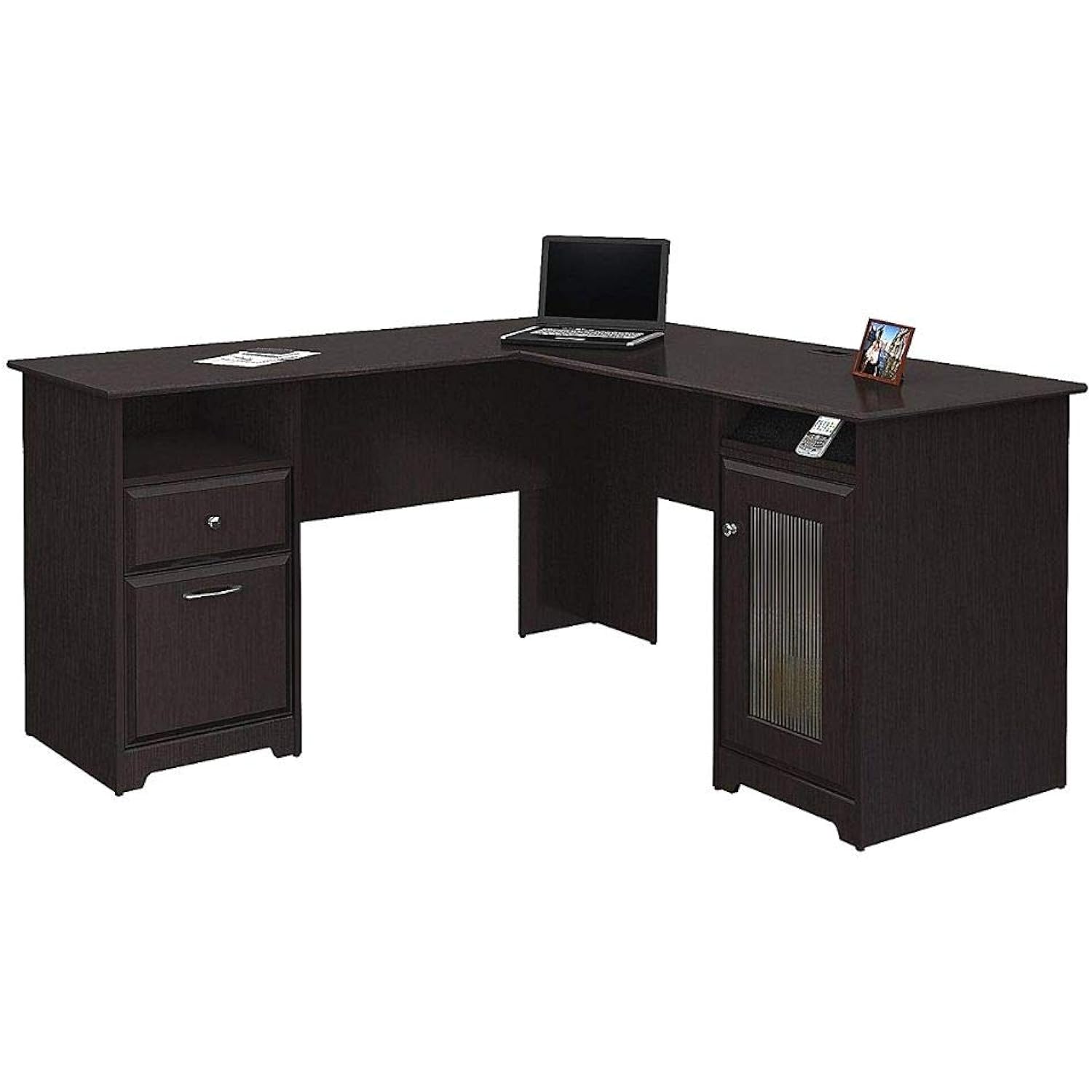 Computer Desk with Shelves, Work Desk for Home Office