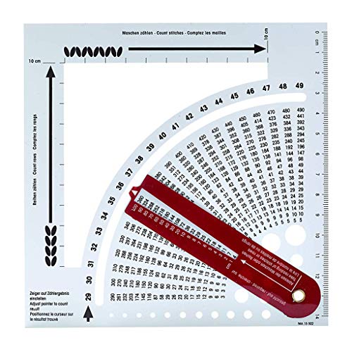 Knitting Gauge Converter - Knitting Stitch Calculator and Counting Frame Ruler, Knitting Tools for Sweater Knitting - Knitting Stitch Calculator for Handle Smooth Weave Craft DIY Enthusiast