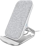 Lecone Caricatore Wireless con Tessuto, Supporto di Ricarica Wireless Qi per iPhone 12/13/11/XR/Xs...