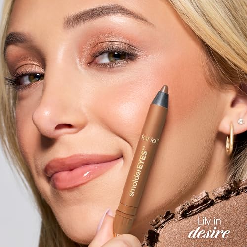 Image of tarte smolderEYES shadow liner - Multi-Use Waterproof Makeup Doubles as Eyeliner & Cream Eyeshadow with Smudger Applicator, Blendable Lazy Girl Hack, Vegan & Cruelty-Free, full size