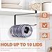 Tumbler Lid Organizer, Horizontal Tumbler Lid Storage Hook Up to 10 Lids, Space Saving Cup Lid Holders Under Cabinet Tumbler Lid Hook for Kitchen Organizer and Storage,Hanging Paper Towel Rack Hanger
