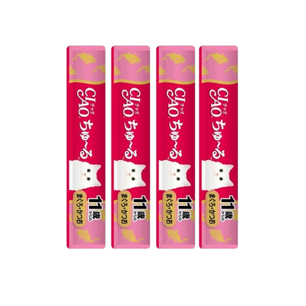 Amazon.co.jp: チャオ (CIAO) ちゅ~る 11歳からのまぐろ 4本×6個