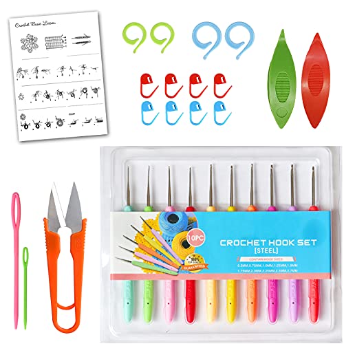 Colored Bird 21 Pcs Size 8 Cotton Crochet Thread With Kit In Ball Craft Yarn For Knitting And Crochet Perfect Beginner Kit #TOP1