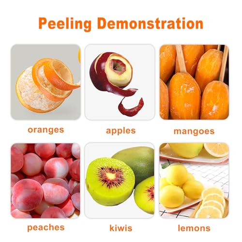 Pelapatate automatico – Altezza e distanza regolabili senza sforzo per sbucciare rapidamente kiwi, mele, pesche e altro – ideale per chef domestici e amanti della frutta