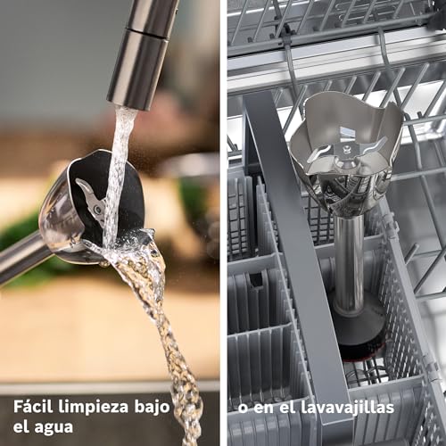 Bosch - Batidora de mano, ErgoMaster, 1000W, QuattroBlade, Acero inoxidable, MSM6M622 - imagen 13