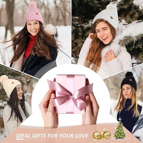 Gorro de invierno con forro polar y bufanda Bobble contra frío 7