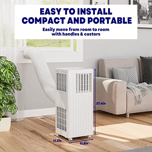 8000BTU Portable Air Conditioners Room Up to 350 Sq.Ft, 3-IN-1 Portable Conditioner with Cool, Fan, Dehumidifier, Sleep Mode & 24H Timer, Indoor Ac Unit w/Remote Control, Portable AC for Indoor Room - Thumbnail 7