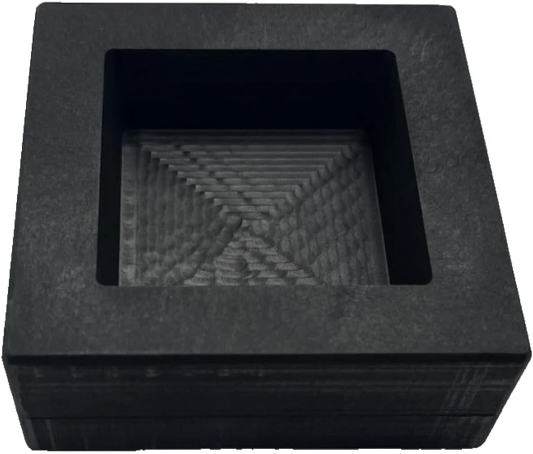 25 oz Square Graphite Gold Ingot Mold for Gold & Silver Casting
