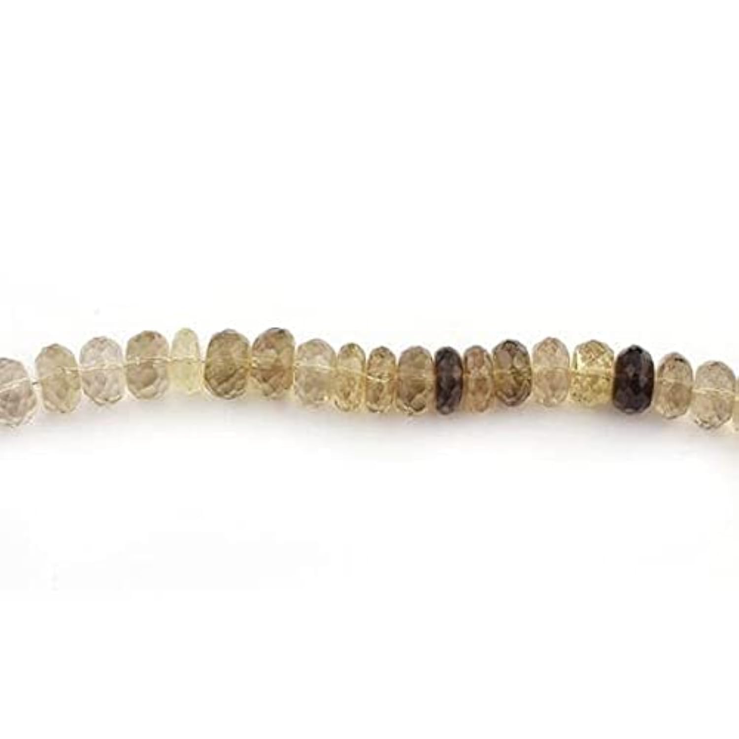 Quartz fumé et citron rondelles 11mm pour fabriquer un cadeau personnalisé