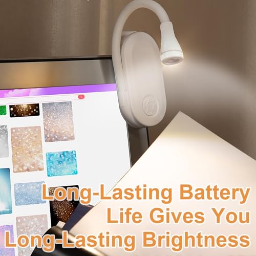 Clipe na luz noturna de leitura, clipe na lâmpada de leitura de livros | Livro LED cor da luz mutáve