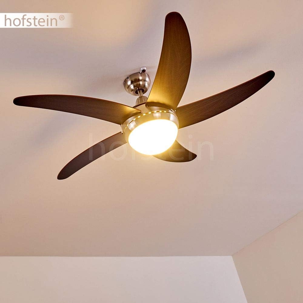 Close-up of the ceiling fan's mounting bracket and wiring connections