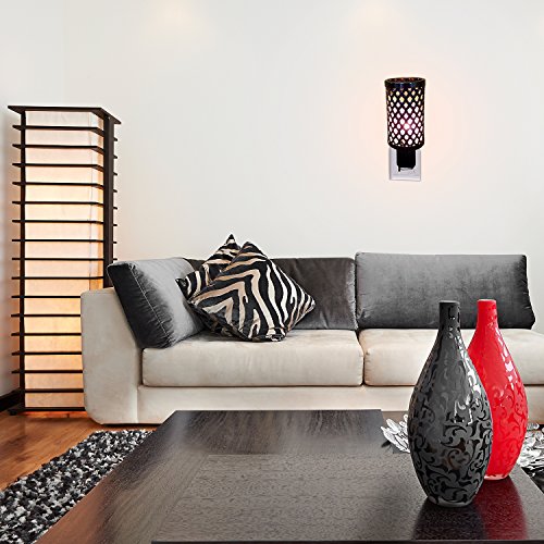 Himalayan Glow Knitted Basket Style Salt Lamp Night Light With Pink Salt Chunks | 360 Degree Rotatable Wall Plug, Ideal Gift Choice #TOP5