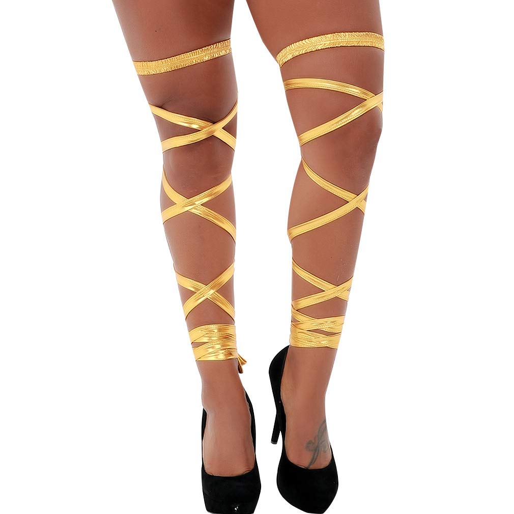 MAMOHSS Womens Leather Body Harness Punk Gothic Leg Wraps for Raves, Dancing, Music Festivals,Club Wear