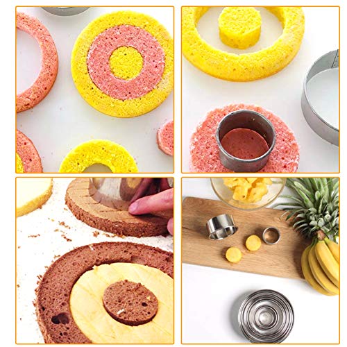 Fdit 12 pezzi Coppapasta Rotondo Acciaio Inox