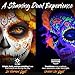 Splashes & Spills UV Face and Body Paint Sticks - UV Body Paint, UV Face Paint for Costume, Cosplay, Theater, Club - Glows Under UV Light - Black Light Paint For All Skin Types (6 Colors)
