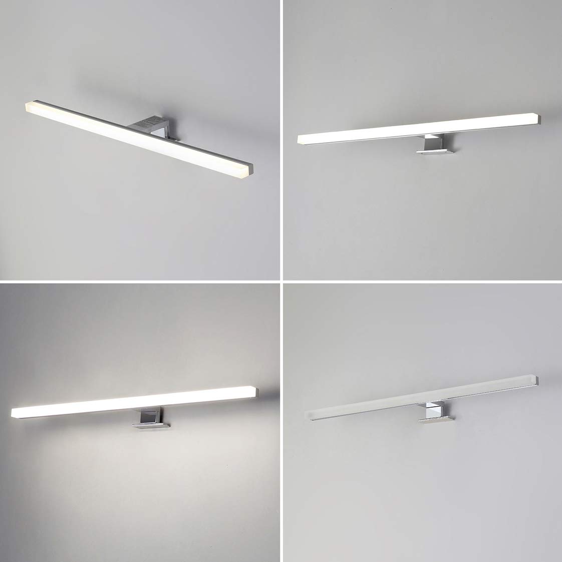 Luz espejo baño, luz espejo LED, iluminación imagen LED regulable, lámpara frontal pared ahorro energía IP44 luces aplique maquillaje LED impermeables ideales para lavar