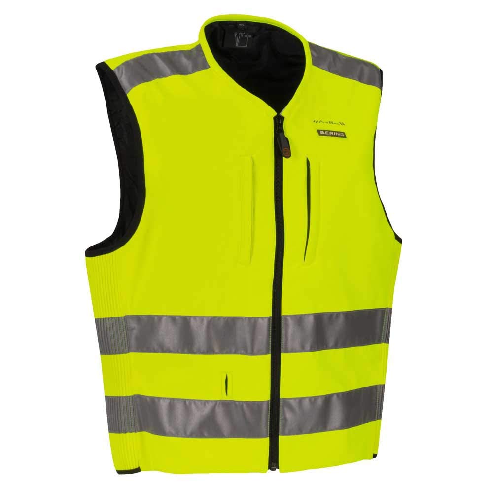 BERING gilet airbag C-PROTECT AIR noir fluo haute visibilité Taille M-L