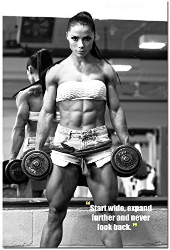 Bodybuilding Fitness Motivational Art Silk Poster 24x36 inches