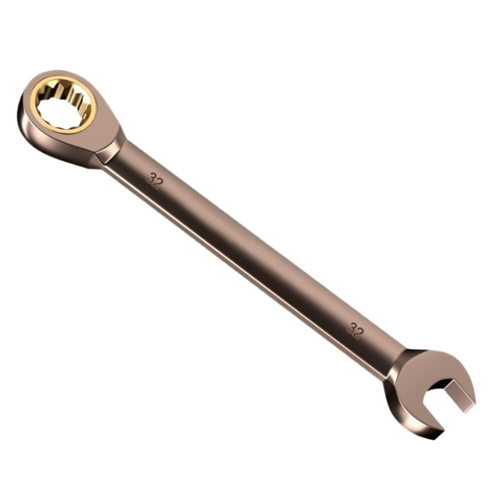 ZGUOUZANTYE Ratcheting Wrench Set, 1pcs Ratchet Wrench Keys Gear Ring Tool Torque Universal Spanners for Car Repair Tools Metric(32mm)