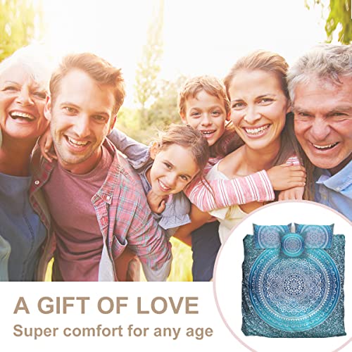 Sleepwish 4 Pcs Bohemian Luxury Boho Bedding Crystal Arrays Bedding Quilt Bedspread Mandala Hippie Duvet Cover Set Cal-King Size #TOP6