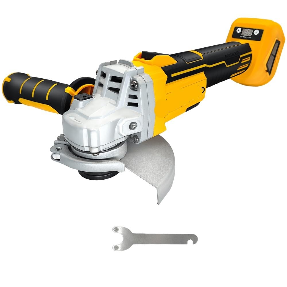 Ewsdsfs A 125Mm Brushless Electric Ngle Grinder Djustable Speed Cutting Machine Rechargeable Handheld Power Tools For 18V Battery(A)