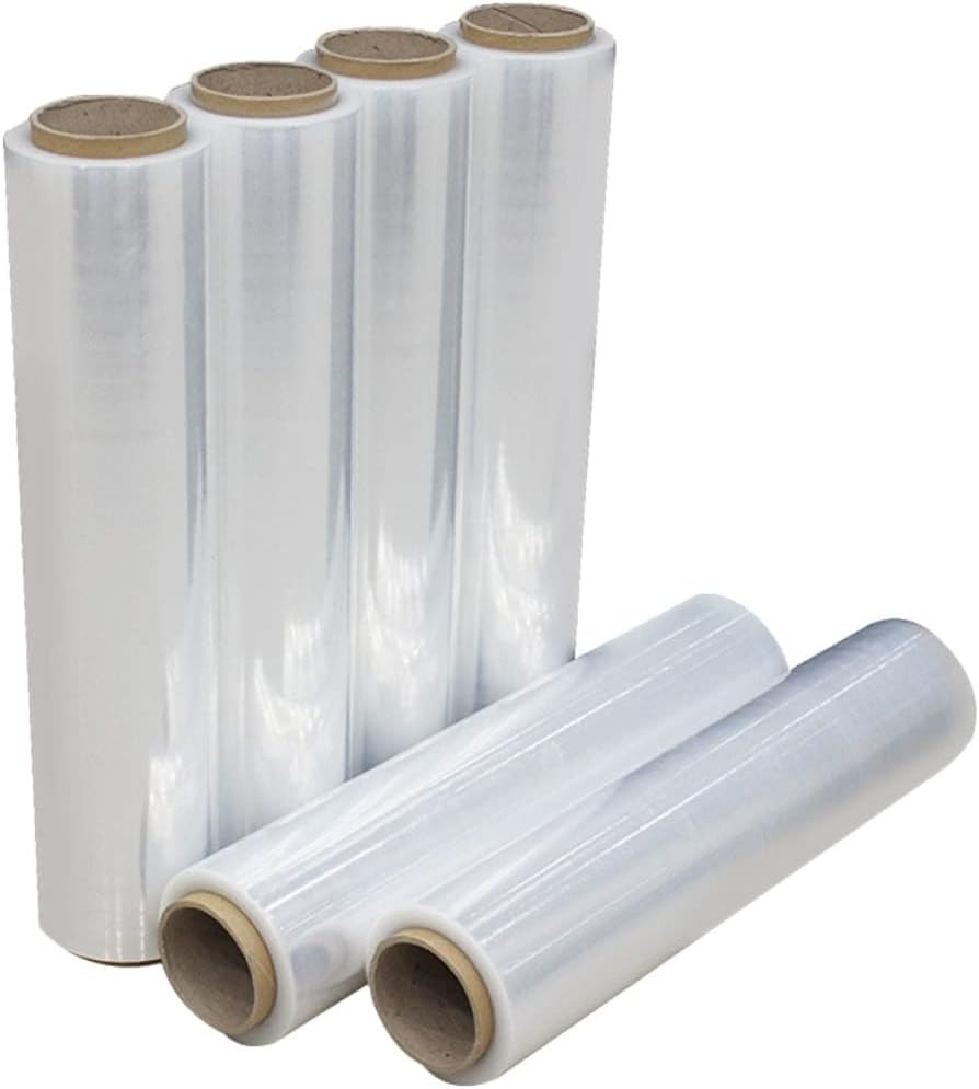 1roll Stretch Wrap Film Self-Adhesive Heavy-Duty Pallet Packing Film for Moving Storage and Furniture Mil Thickness