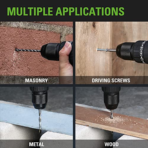 Greenworks 24V Brushless 1/2" Hammer Drill (530 In-Lbs.) 2.0Ah Battery And Charger Included, Ddg402 #TOP5