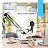Fineway Microphone Boom Arm - 180° Rotating Adjustable Desk Mic Stand with Table Clamp, Folding Scissor Suspension Arm Gaming Mic Arm for Podcasting, Virtual Meeting & Streaming Microphone #4