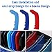 VANJING Compatible with M-Colored Stripe Grille Insert Trims BMW F30 2013-2018 3 Series (8 Beams not Fit 11 Beams) Kidney Grills