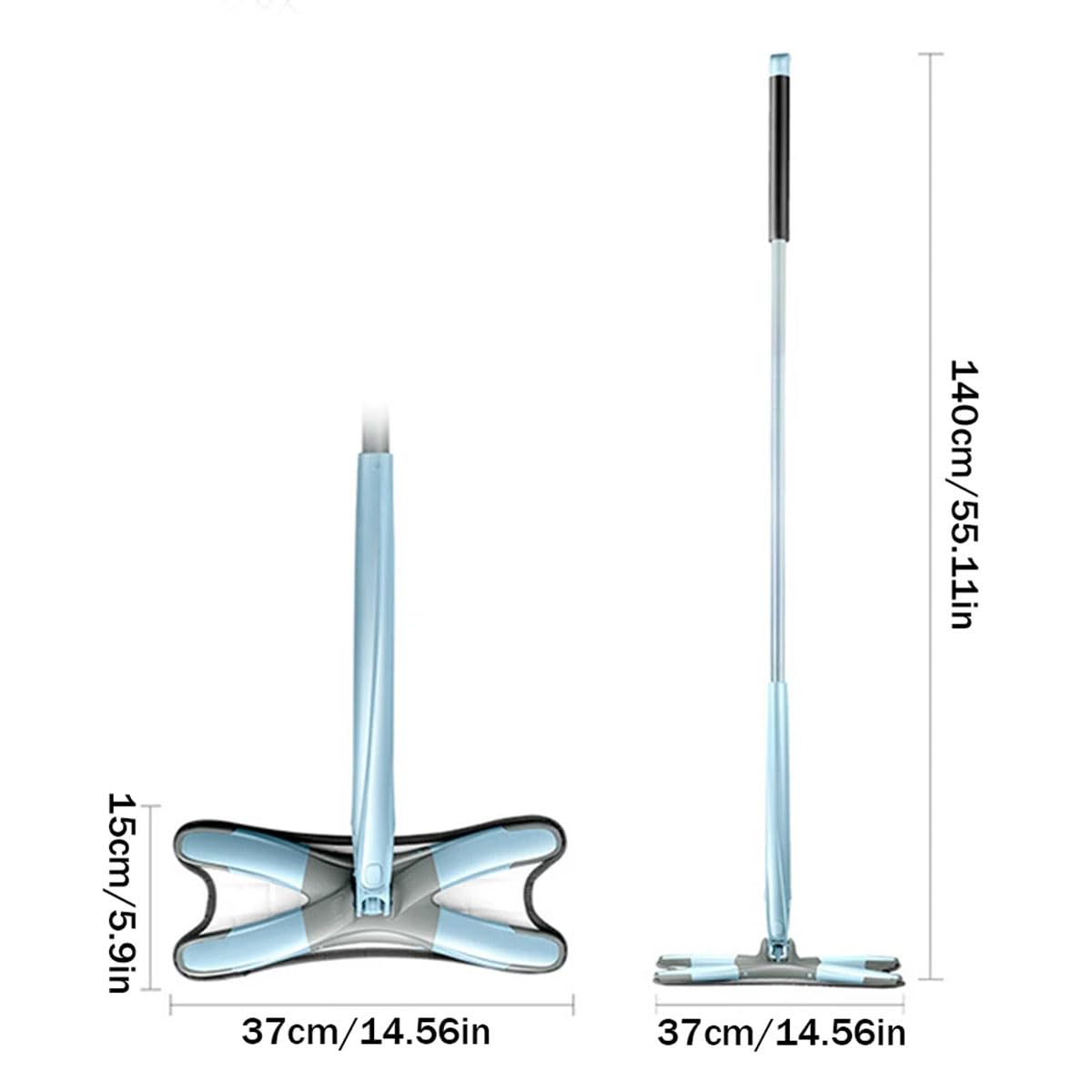 JOLUCE Trapeador húmedo de madera dura para limpieza de suelos, mopa de microfibra, práctica mopa de limpieza de pisos, giratoria de 360 grados, multiusos, mopa de suelo, absorción de agua, mopa