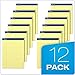 Ampad 20222 Perforated Writing Pad, 8 1/2 x 11 3/4, Canary, 50 Sheets (Pack of 12)