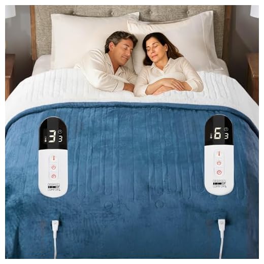 Sherpa Soft Dual Control Electric Blanket King Size, Heating Blankets | Washable | 1-10 Hour Automatic Shut Off | Double Zone, 20 Heat Settings | 100" X 90" Blue