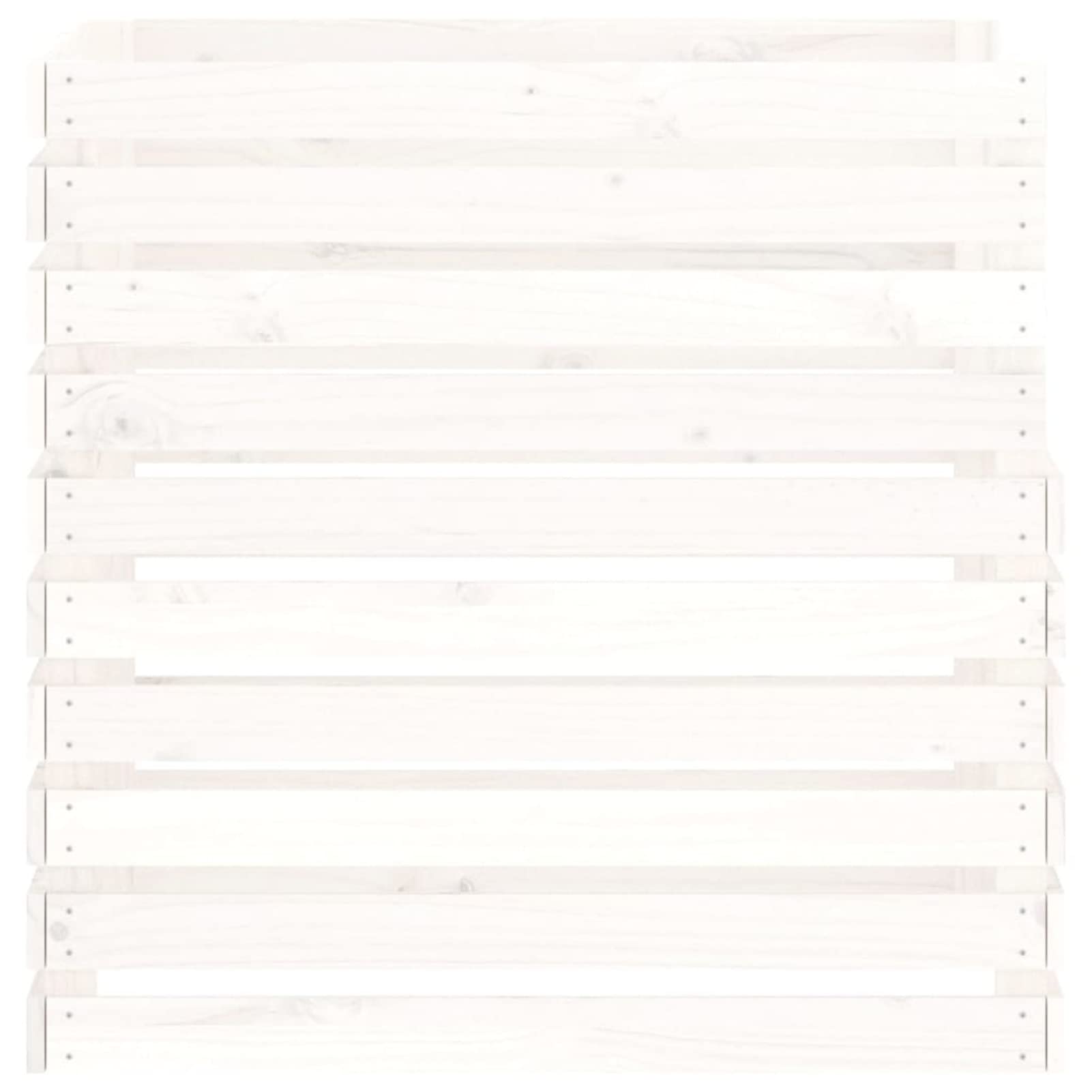 Compostador de Madera Maciza de Pino Blanco 80x80x78 cm, Compostadora Organica Jardin, Vermicompostador, Composteras Huerto, Compostera Domestica