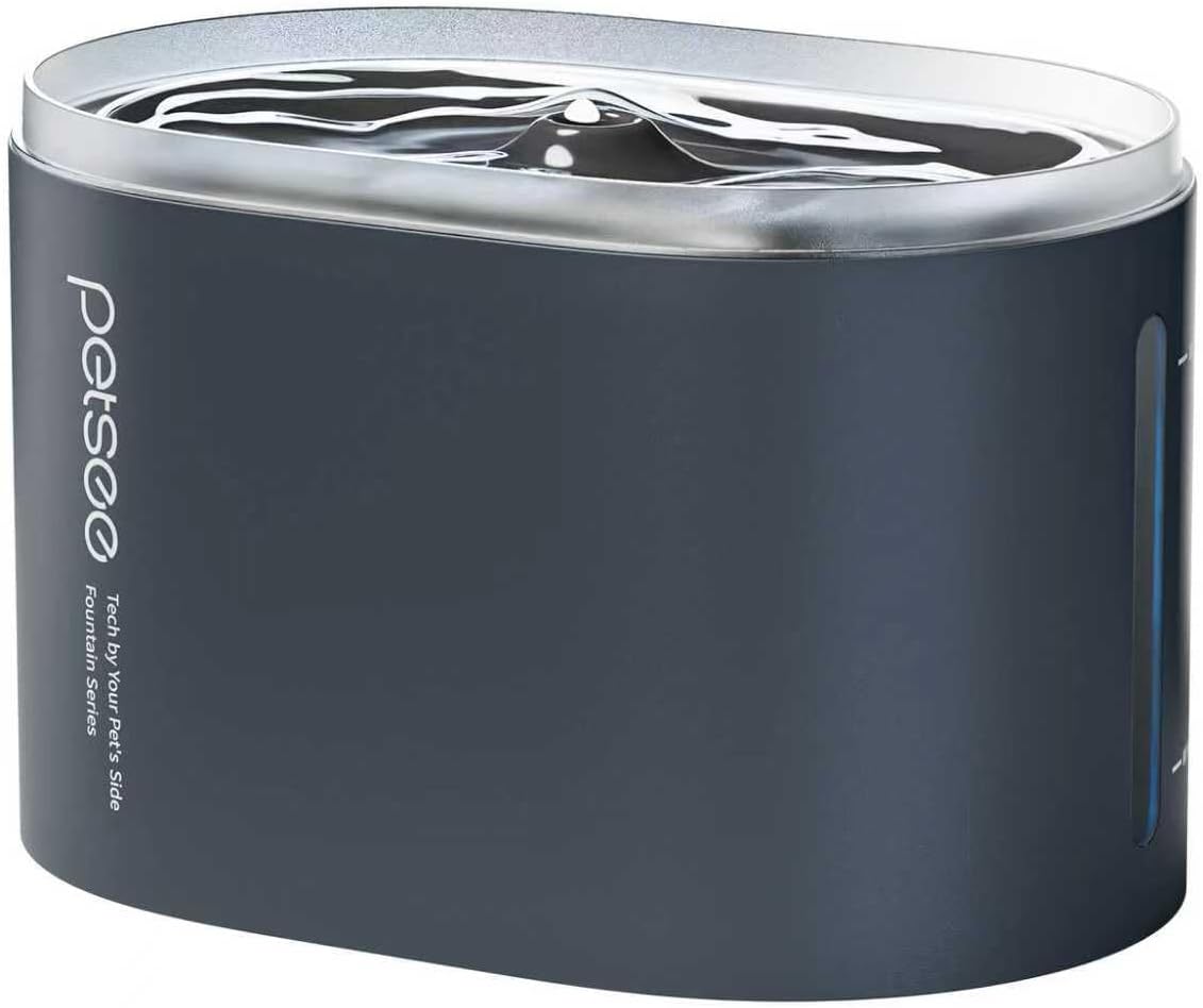 Amazon.com : PETSEE Automatic Pet Water Fountain 2.5L Capacity Water Dispenser, Ultra-Quiet Pump, Multi-Filtration System, BPA-Free Material for Cats, Easy to Clean and Assemble S1 Lite Grey : Pet Supplies