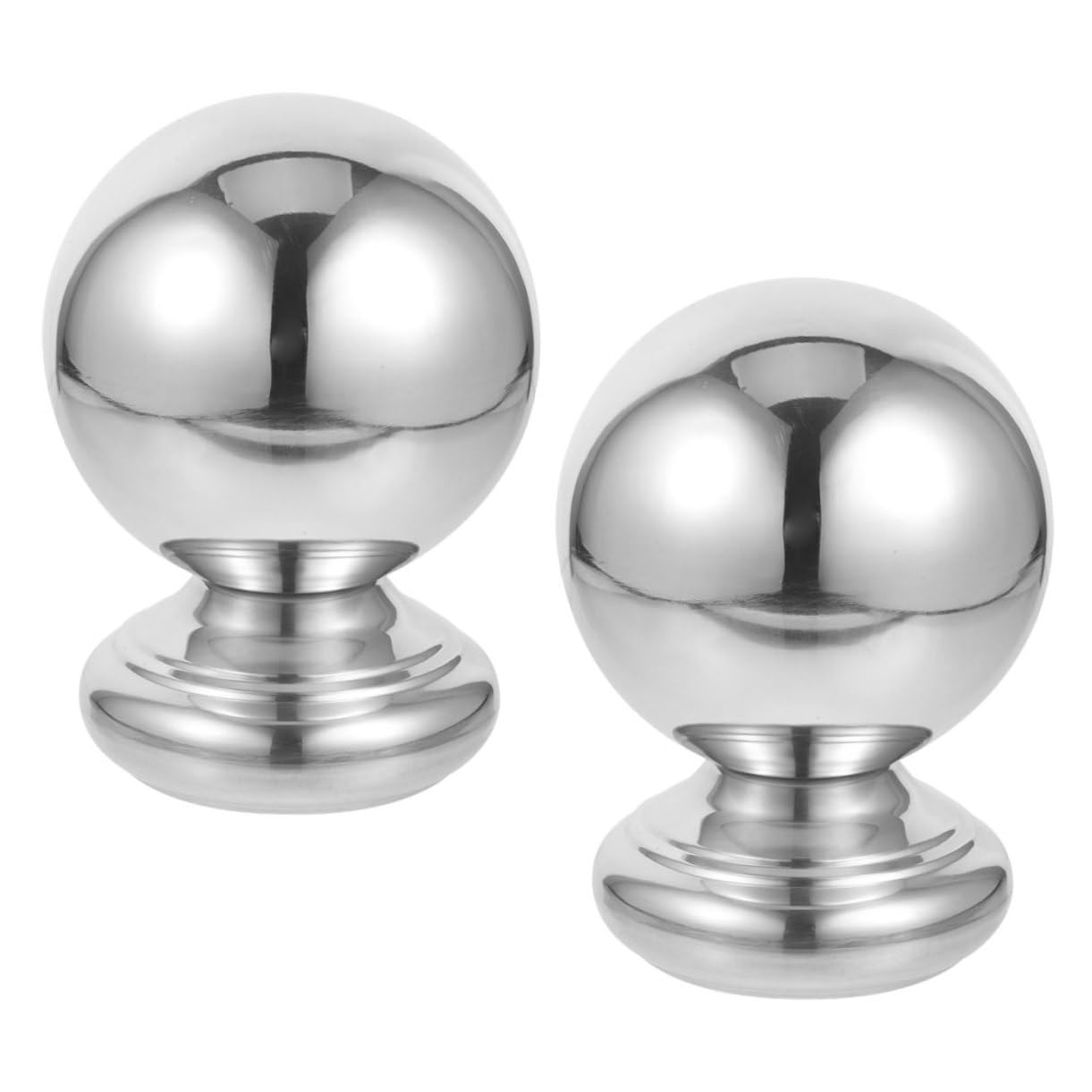 SOIMISS Bolas de Pasamanos de 38mm en Acero Inoxidable para Escaleras, 2 Unidades